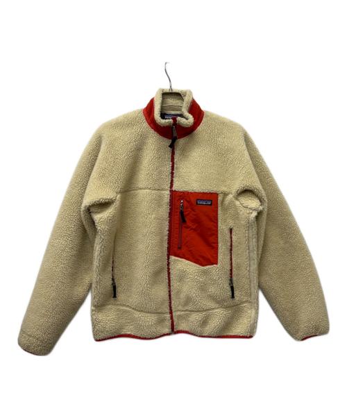 Patagonia（パタゴニア）Patagonia (パタゴニア) クラシックレトロXジャケット アイボリー×オレンジ サイズ:Mの古着・服飾アイテム