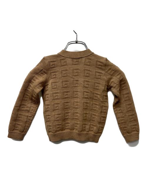 GUCCI（グッチ）GUCCI (グッチ) Vネックカーディガン ベージュ サイズ:18-24の古着・服飾アイテム
