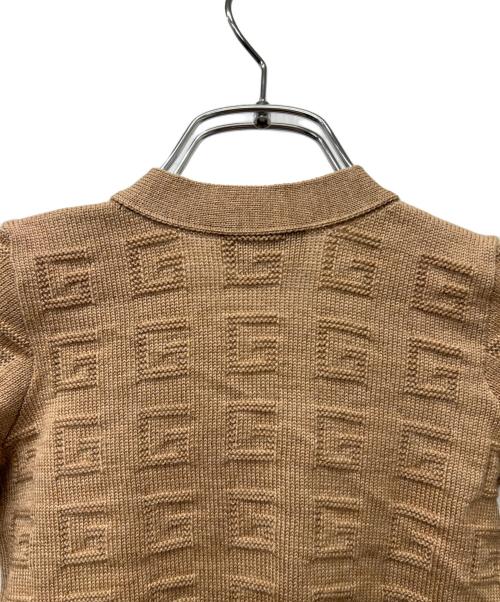 GUCCI（グッチ）GUCCI (グッチ) Vネックカーディガン ベージュ サイズ:18-24の古着・服飾アイテム