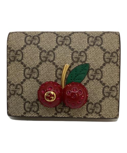 GUCCI（グッチ）GUCCI (グッチ) 2つ折り財布 ベージュの古着・服飾アイテム