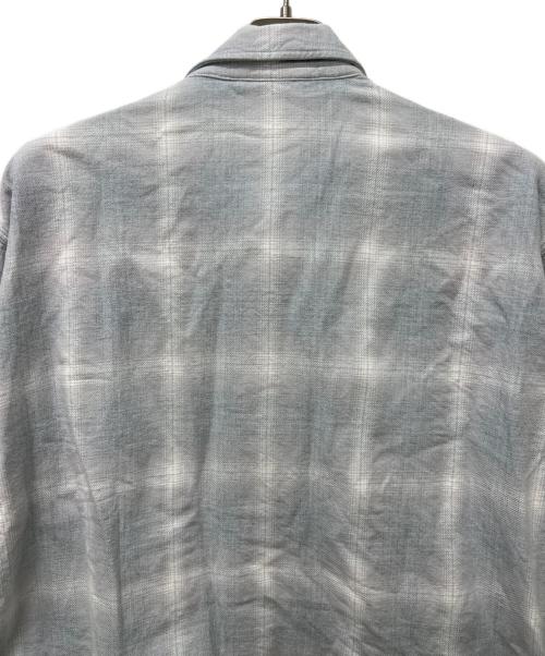 J.S HOMESTEAD（ジャーナルスタンダード ホームステッド）J.S HOMESTEAD (ジャーナルスタンダード ホームステッド) インディゴ チェック ミリタリー シャツ グレー サイズ:Mの古着・服飾アイテム