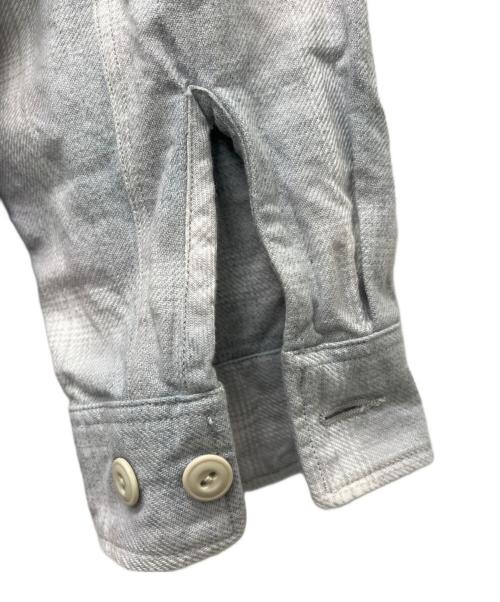 J.S HOMESTEAD（ジャーナルスタンダード ホームステッド）J.S HOMESTEAD (ジャーナルスタンダード ホームステッド) インディゴ チェック ミリタリー シャツ グレー サイズ:Mの古着・服飾アイテム