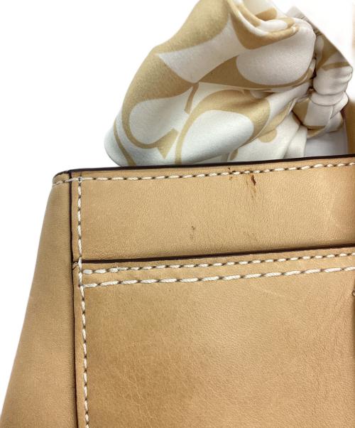 COACH（コーチ）COACH (コーチ) ターンロックトートバッグ ベージュの古着・服飾アイテム
