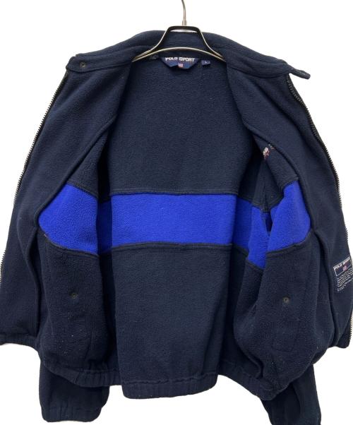 POLO SPORT（ポロスポーツ）POLO SPORT (ポロスポーツ) フリースジャケット ネイビー×ブルー サイズ:Ｌの古着・服飾アイテム
