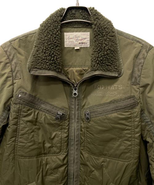 AVIREX（アヴィレックス）AVIREX (アヴィレックス) キルトジャケット オリーブ サイズ:Ｌの古着・服飾アイテム