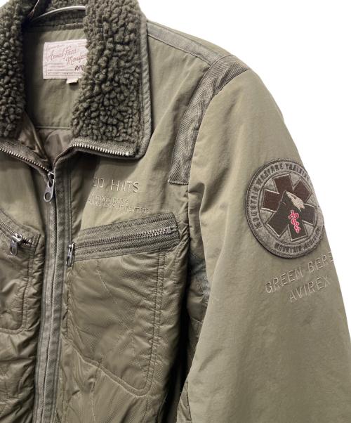 AVIREX（アヴィレックス）AVIREX (アヴィレックス) キルトジャケット オリーブ サイズ:Ｌの古着・服飾アイテム