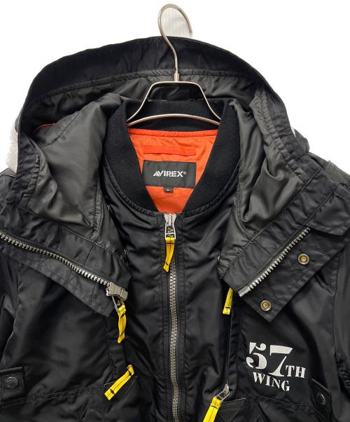 AVIREX（アヴィレックス）AVIREX (アヴィレックス) LIGHT MA-1 REMODEL TACTICS 2 ブラック サイズ:Ｌの古着・服飾アイテム