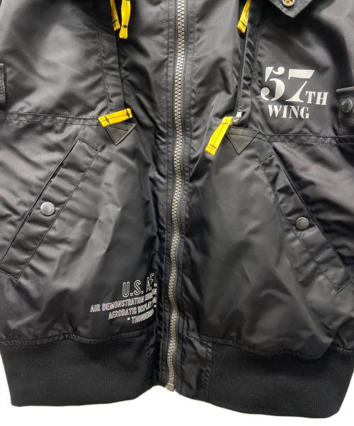 AVIREX（アヴィレックス）AVIREX (アヴィレックス) LIGHT MA-1 REMODEL TACTICS 2 ブラック サイズ:Ｌの古着・服飾アイテム