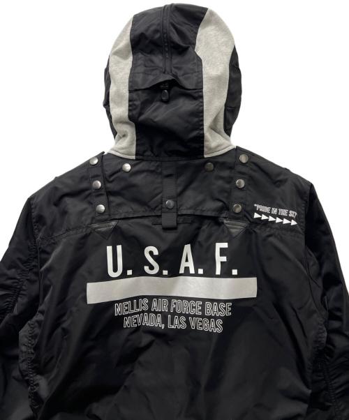 AVIREX（アヴィレックス）AVIREX (アヴィレックス) LIGHT MA-1 REMODEL TACTICS 2 ブラック サイズ:Ｌの古着・服飾アイテム