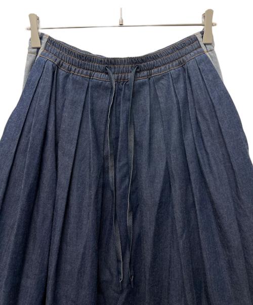 Christian Dior（クリスチャン ディオール）Christian Dior (クリスチャン ディオール) ロゴラインデニムロングスカート インディゴ サイズ:３８の古着・服飾アイテム