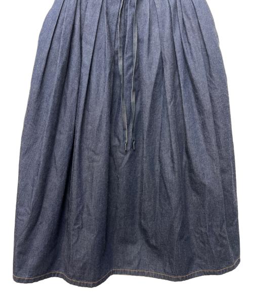 Christian Dior（クリスチャン ディオール）Christian Dior (クリスチャン ディオール) ロゴラインデニムロングスカート インディゴ サイズ:３８の古着・服飾アイテム