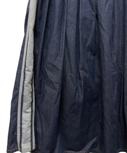 Christian Dior（クリスチャン ディオール）Christian Dior (クリスチャン ディオール) ロゴラインデニムロングスカート インディゴ サイズ:３８の古着・服飾アイテム