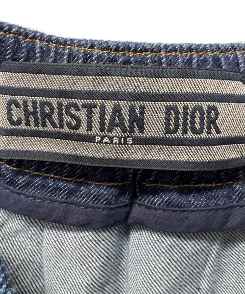 Christian Dior（クリスチャン ディオール）Christian Dior (クリスチャン ディオール) ロゴラインデニムロングスカート インディゴ サイズ:３８の古着・服飾アイテム
