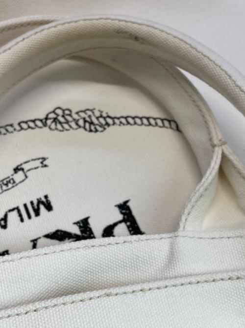 PRADA（プラダ）PRADA (プラダ) カナパ トートバッグ ホワイトの古着・服飾アイテム