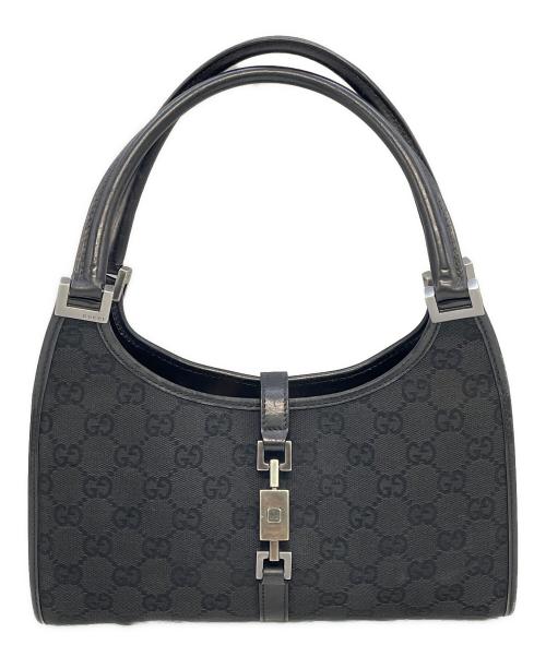 GUCCI（グッチ）GUCCI (グッチ) ジャッキー　ハンドバッグ ブラックの古着・服飾アイテム