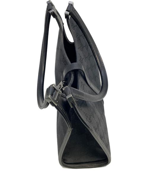 GUCCI（グッチ）GUCCI (グッチ) ジャッキー　ハンドバッグ ブラックの古着・服飾アイテム