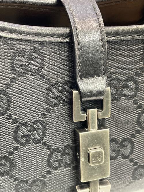 GUCCI（グッチ）GUCCI (グッチ) ジャッキー　ハンドバッグ ブラックの古着・服飾アイテム