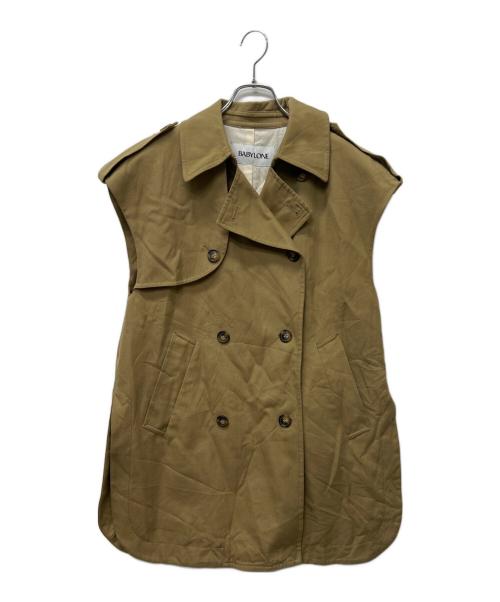 BABYLONE（バビロン）BABYLONE (バビロン) ギャバトレンチジレ ベージュ サイズ:FREEの古着・服飾アイテム