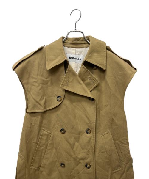 BABYLONE（バビロン）BABYLONE (バビロン) ギャバトレンチジレ ベージュ サイズ:FREEの古着・服飾アイテム
