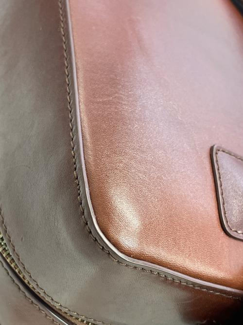 MOTHERHOUSE（マザーハウス）MOTHERHOUSE (マザーハウス) スクエアリュック ブラウンの古着・服飾アイテム