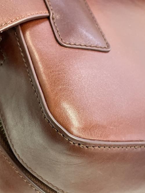 MOTHERHOUSE（マザーハウス）MOTHERHOUSE (マザーハウス) スクエアリュック ブラウンの古着・服飾アイテム