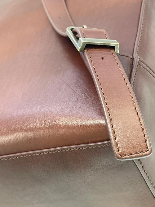 MOTHERHOUSE（マザーハウス）MOTHERHOUSE (マザーハウス) スクエアリュック ブラウンの古着・服飾アイテム