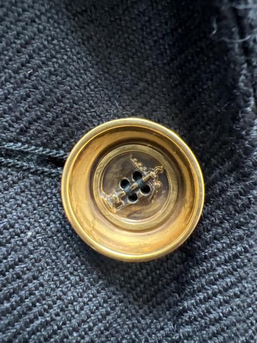 Ferragamo（フェラガモ）Ferragamo (フェラガモ) 金ボタンロングコート ブラック サイズ:４０の古着・服飾アイテム