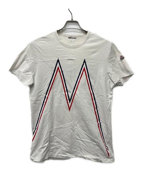 MONCLER（モンクレール）MONCLER (モンクレール) 半袖Tシャツ ホワイト サイズ:Ｌの古着・服飾アイテム
