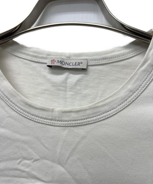 MONCLER（モンクレール）MONCLER (モンクレール) 半袖Tシャツ ホワイト サイズ:Ｌの古着・服飾アイテム