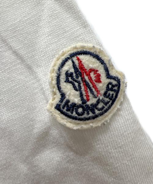 MONCLER（モンクレール）MONCLER (モンクレール) 半袖Tシャツ ホワイト サイズ:Ｌの古着・服飾アイテム