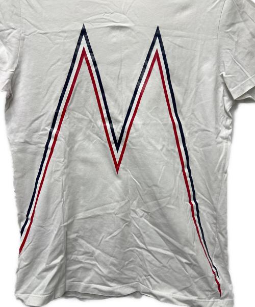 MONCLER（モンクレール）MONCLER (モンクレール) 半袖Tシャツ ホワイト サイズ:Ｌの古着・服飾アイテム