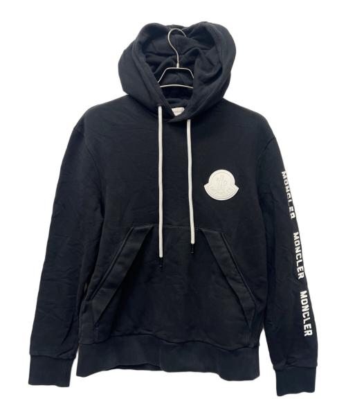 MONCLER（モンクレール）MONCLER (モンクレール) MAGLIA プルオーバーパーカー ブラック サイズ:Ｌの古着・服飾アイテム