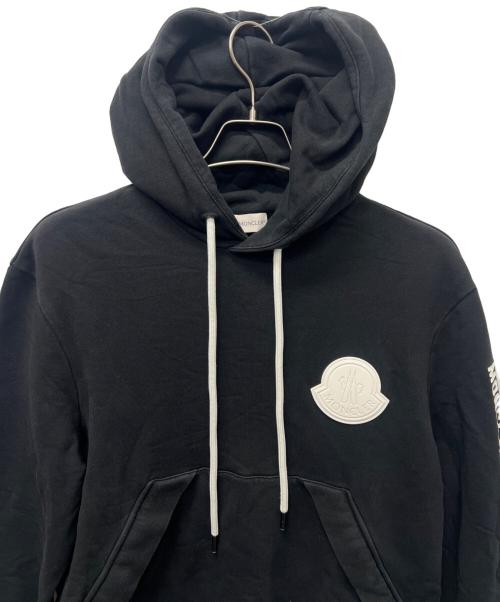 MONCLER（モンクレール）MONCLER (モンクレール) MAGLIA プルオーバーパーカー ブラック サイズ:Ｌの古着・服飾アイテム