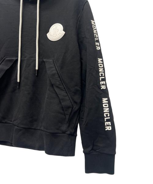 MONCLER（モンクレール）MONCLER (モンクレール) MAGLIA プルオーバーパーカー ブラック サイズ:Ｌの古着・服飾アイテム