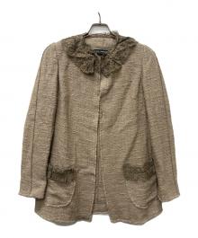 DOLCE & GABBANA（ドルチェ＆ガッバーナ）の古着「ツイードジャケット」｜ベージュ