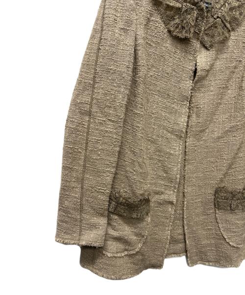DOLCE & GABBANA（ドルチェ＆ガッバーナ）DOLCE & GABBANA (ドルチェ＆ガッバーナ) ツイードジャケット ベージュ サイズ:４２の古着・服飾アイテム