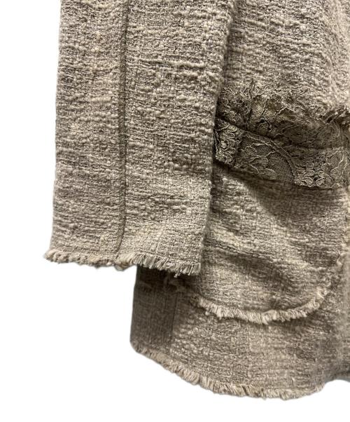 DOLCE & GABBANA（ドルチェ＆ガッバーナ）DOLCE & GABBANA (ドルチェ＆ガッバーナ) ツイードジャケット ベージュ サイズ:４２の古着・服飾アイテム