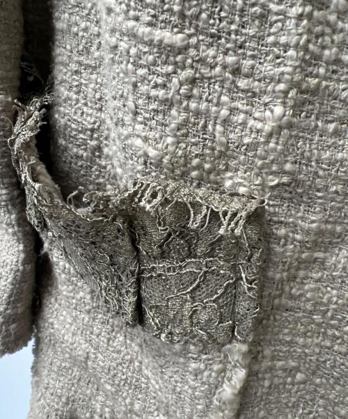 DOLCE & GABBANA（ドルチェ＆ガッバーナ）DOLCE & GABBANA (ドルチェ＆ガッバーナ) ツイードジャケット ベージュ サイズ:４２の古着・服飾アイテム