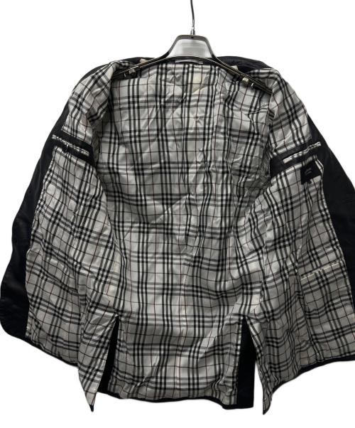 BURBERRY BLACK LABEL（バーバリーブラックレーベル）BURBERRY BLACK LABEL (バーバリーブラックレーベル) レザージャケット ブラック サイズ:Ｌの古着・服飾アイテム