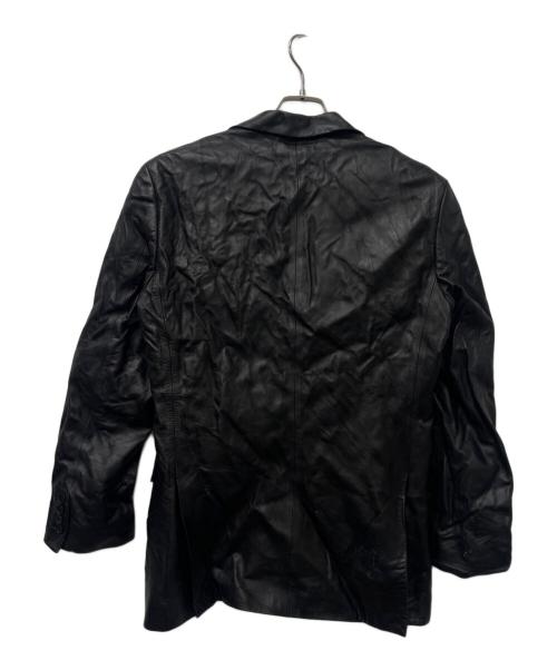 BURBERRY BLACK LABEL（バーバリーブラックレーベル）BURBERRY BLACK LABEL (バーバリーブラックレーベル) レザージャケット ブラック サイズ:Ｌの古着・服飾アイテム