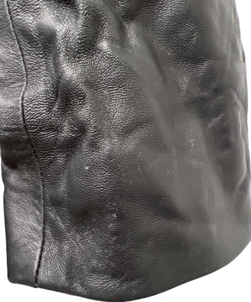 BURBERRY BLACK LABEL（バーバリーブラックレーベル）BURBERRY BLACK LABEL (バーバリーブラックレーベル) レザージャケット ブラック サイズ:Ｌの古着・服飾アイテム