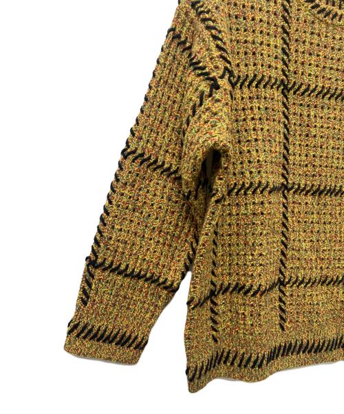 SUPREME（シュプリーム）SUPREME (シュプリーム) 23SSQuilt Stitch Sweter イエロー×ブラック サイズ:Mの古着・服飾アイテム