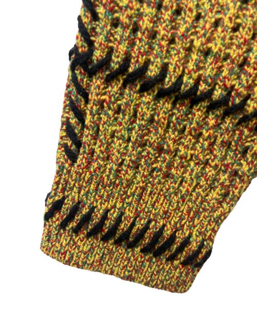 SUPREME（シュプリーム）SUPREME (シュプリーム) 23SSQuilt Stitch Sweter イエロー×ブラック サイズ:Mの古着・服飾アイテム