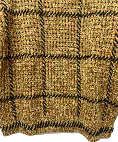 SUPREME（シュプリーム）SUPREME (シュプリーム) 23SSQuilt Stitch Sweter イエロー×ブラック サイズ:Mの古着・服飾アイテム