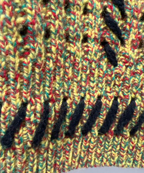 SUPREME（シュプリーム）SUPREME (シュプリーム) 23SSQuilt Stitch Sweter イエロー×ブラック サイズ:Mの古着・服飾アイテム