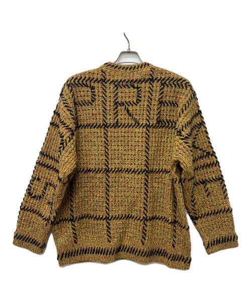 SUPREME（シュプリーム）SUPREME (シュプリーム) 23SSQuilt Stitch Sweter イエロー×ブラック サイズ:Mの古着・服飾アイテム