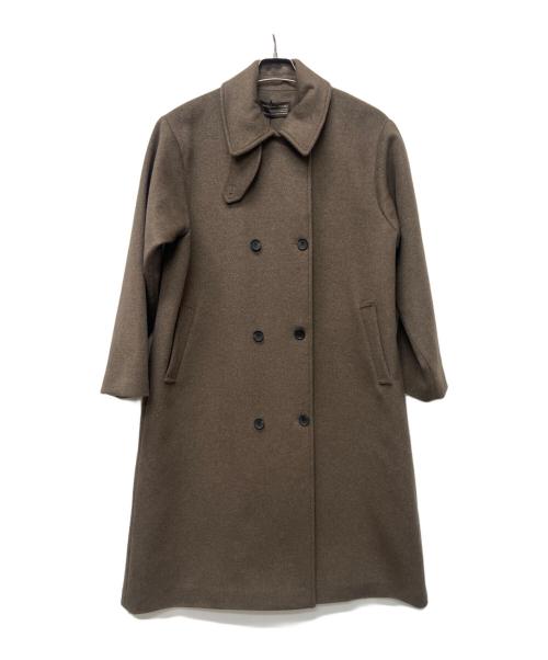 URBAN RESEARCH DOORS（アーバンリサーチドアーズ）URBAN RESEARCH DOORS (アーバンリサーチドアーズ) ウールロングコート ブラウン サイズ:Mの古着・服飾アイテム