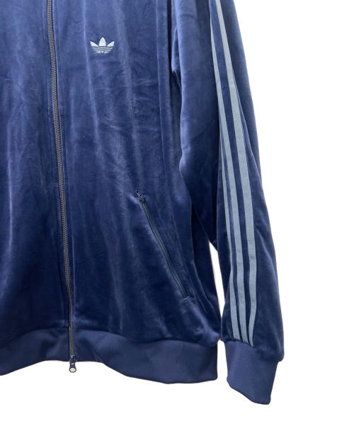 adidas（アディダス）adidas (アディダス) ベロアトラックジャケット ネイビー サイズ:ＸＬの古着・服飾アイテム