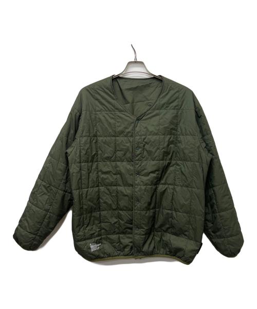 FreshService（フレッシュサービス）FreshService (フレッシュサービス) REVERSIBLE PADDING CARDIGAN グリーン サイズ:Mの古着・服飾アイテム