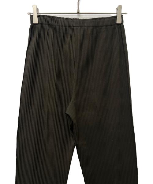 me ISSEY MIYAKE（ミーイッセイ ミヤケ）me ISSEY MIYAKE (ミーイッセイ ミヤケ) プリーツパンツ ブラウン サイズ:不明の古着・服飾アイテム